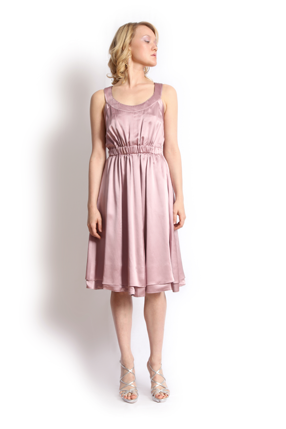 dk1307 twined back reversible cocktail dress