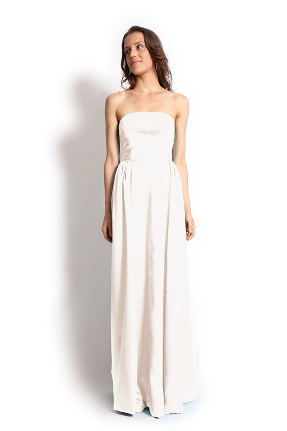 dk1304B strapless reversible bridal gown
