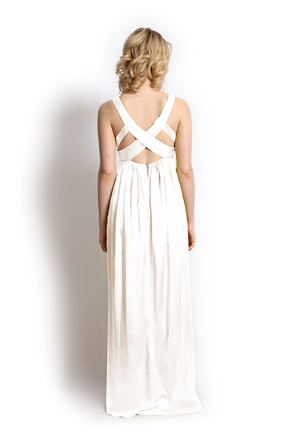 dk1209B strappy back reversible bridal gown