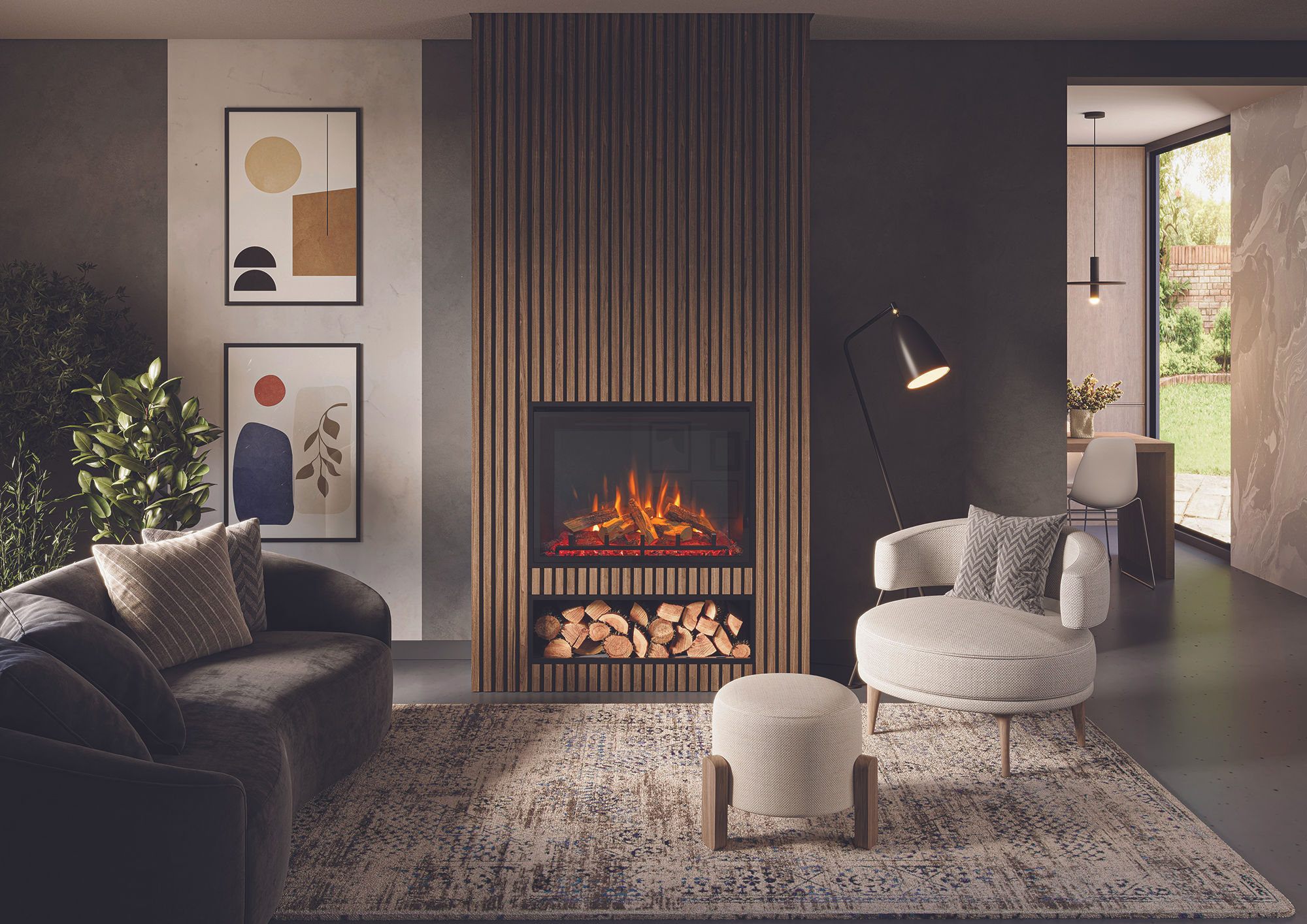 Gazco eMotive 84 Inset LED Electric Fire