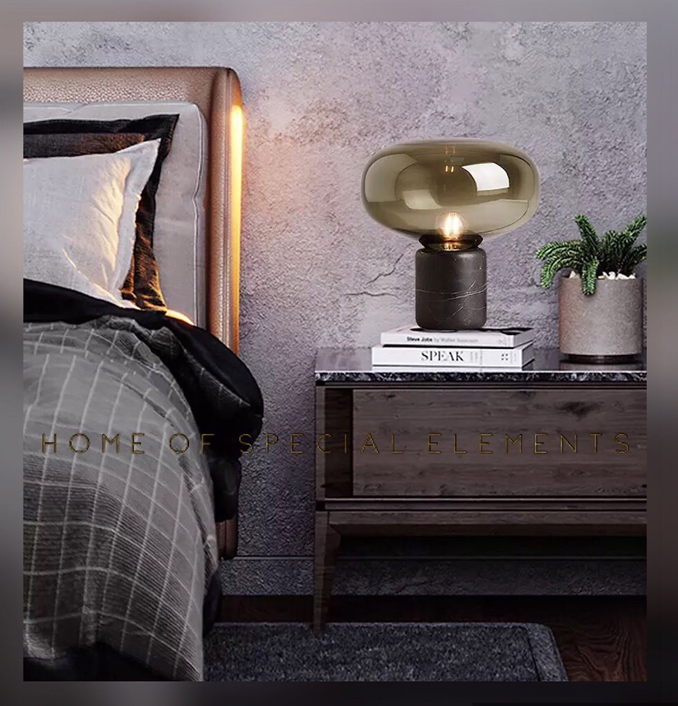 Thumbnail: Nordic Marble Glass Light : Cognac