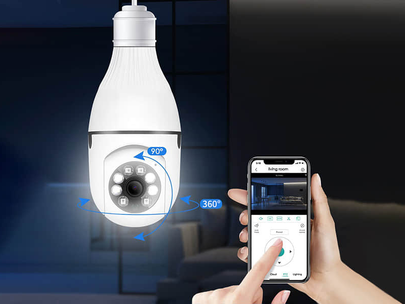 CamGuard Pro กล้องวงปิด 2 in 1 มาพร้อมหลอดไฟ ให้แสงสว่างในยามค่ำคืน