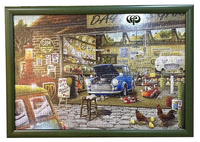 tamirhane puzzle için ahşap çerçeve