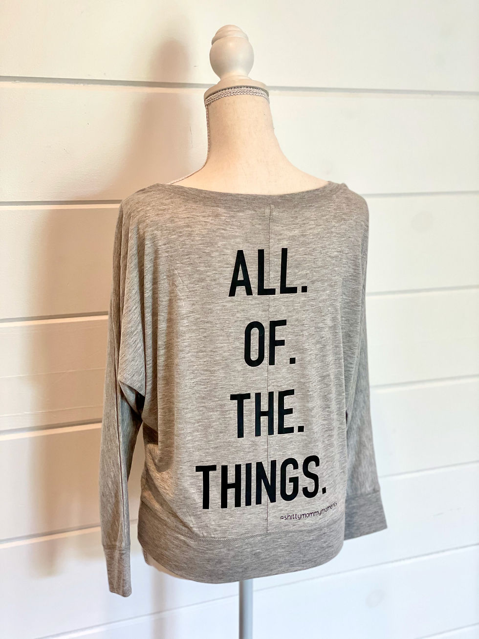 Thumbnail: I'm Tired Long Sleeve Off Shoulder Shirt