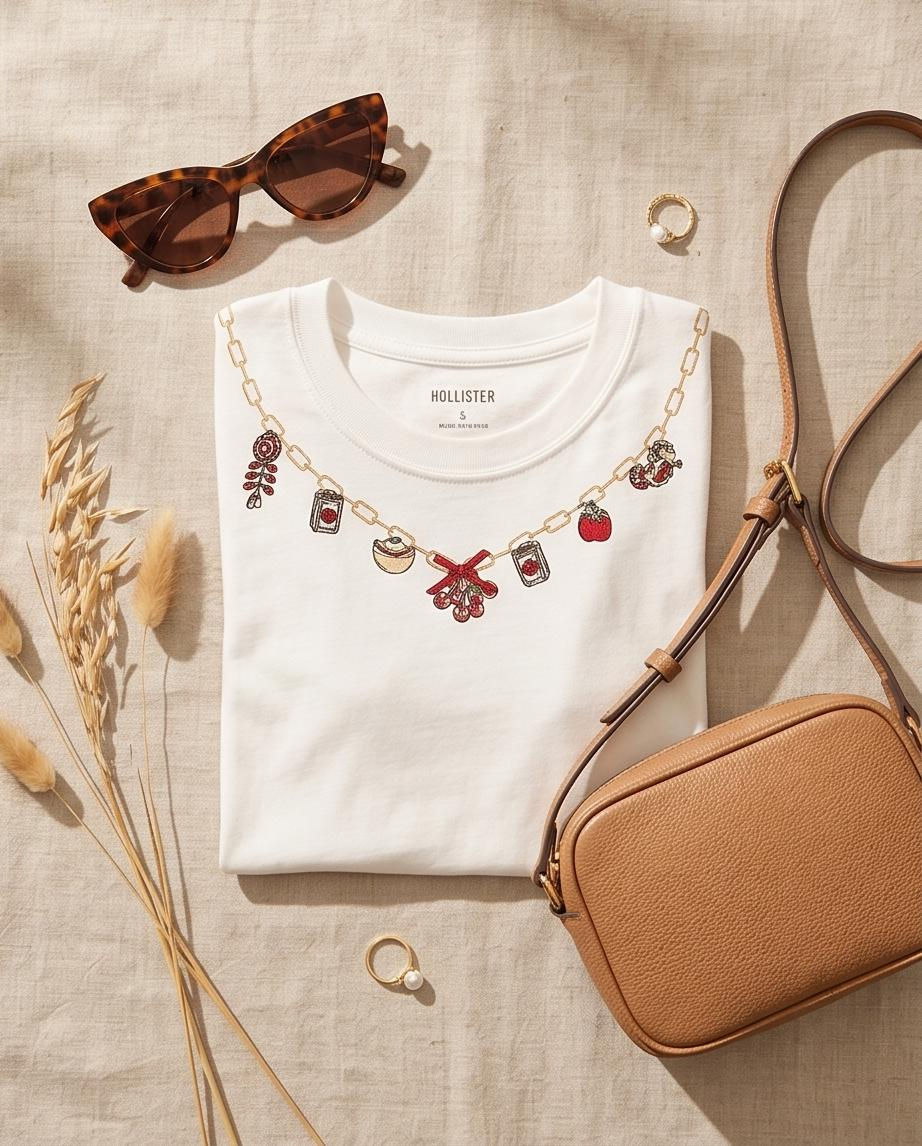 Miniatura: Camiseta Baby Tee - Good Luck Charm - Hollister