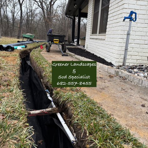 French drains, drainage, trench, to avoid water ponding, catch basin 