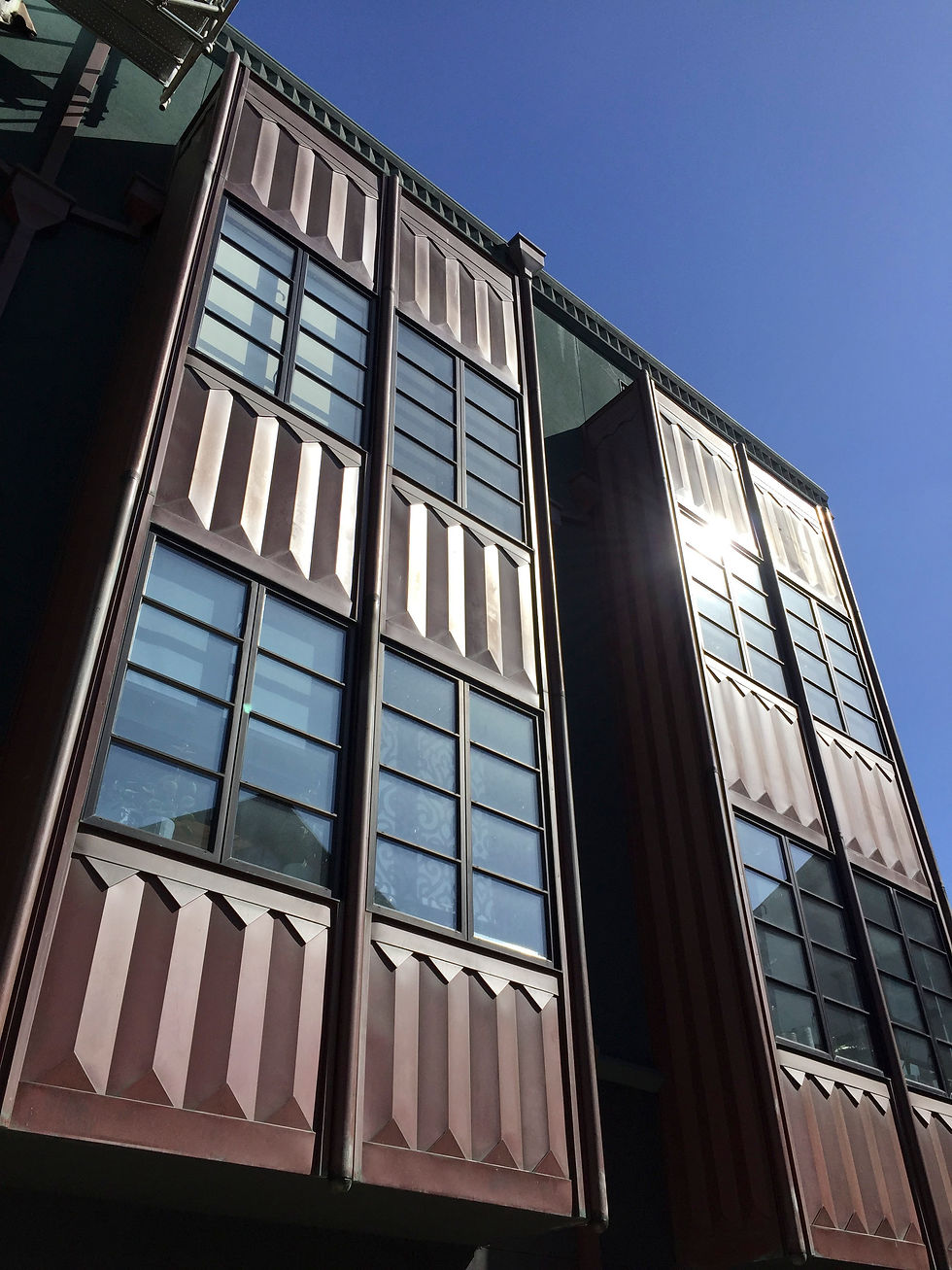 copper on roof
