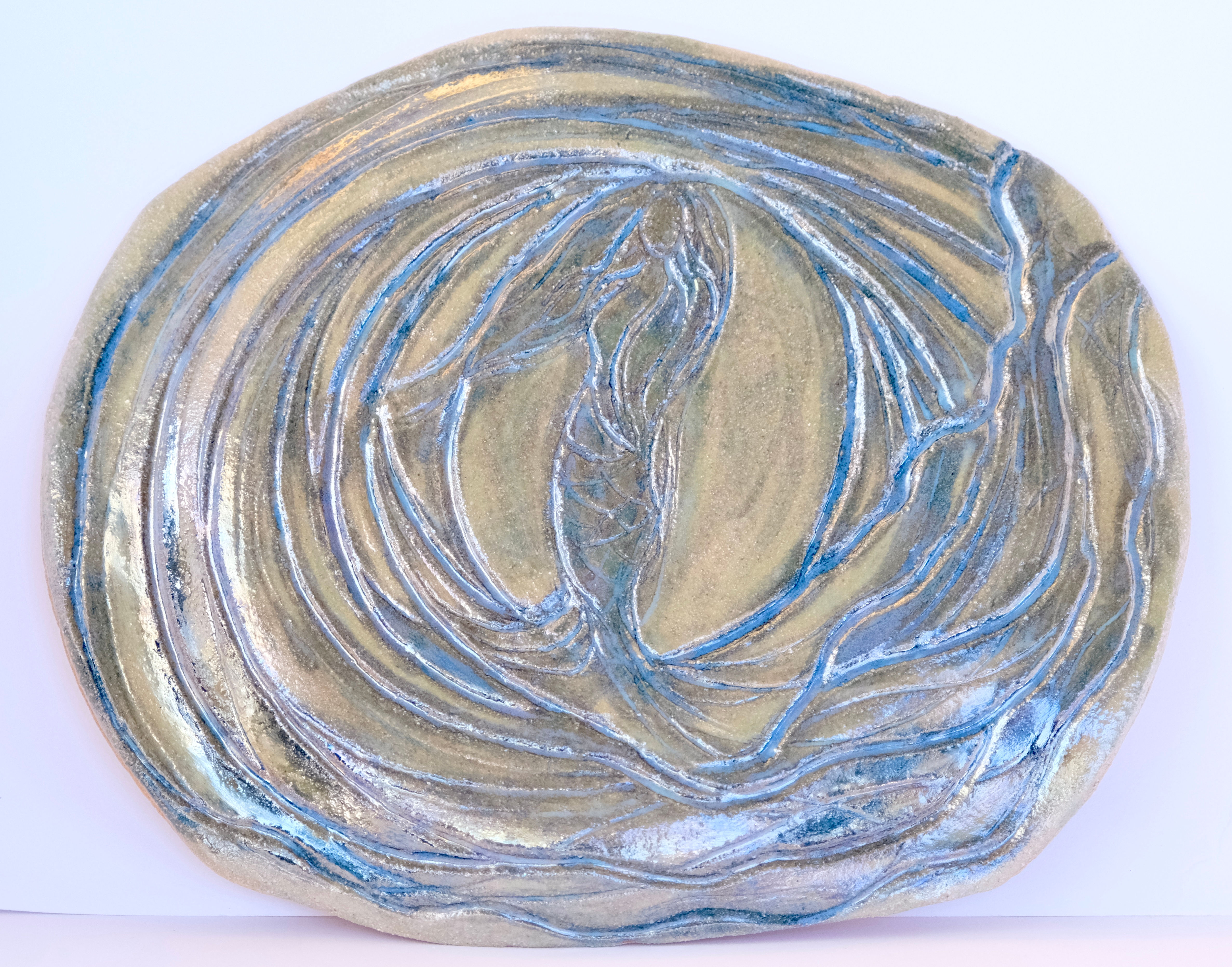 Tahitian Pearl Mermaid Wave Wall Hanging