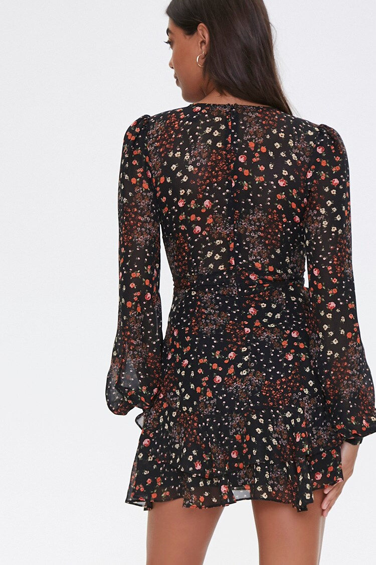 Thumbnail: Floral Print Mini Dress