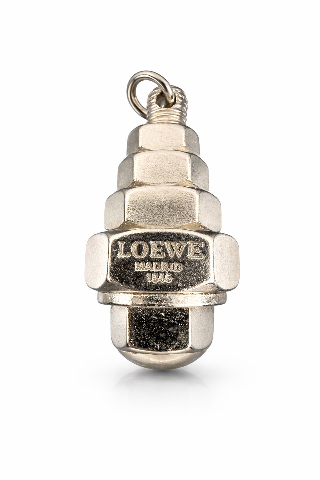 Loewe silver tone charm.  Preowned. 