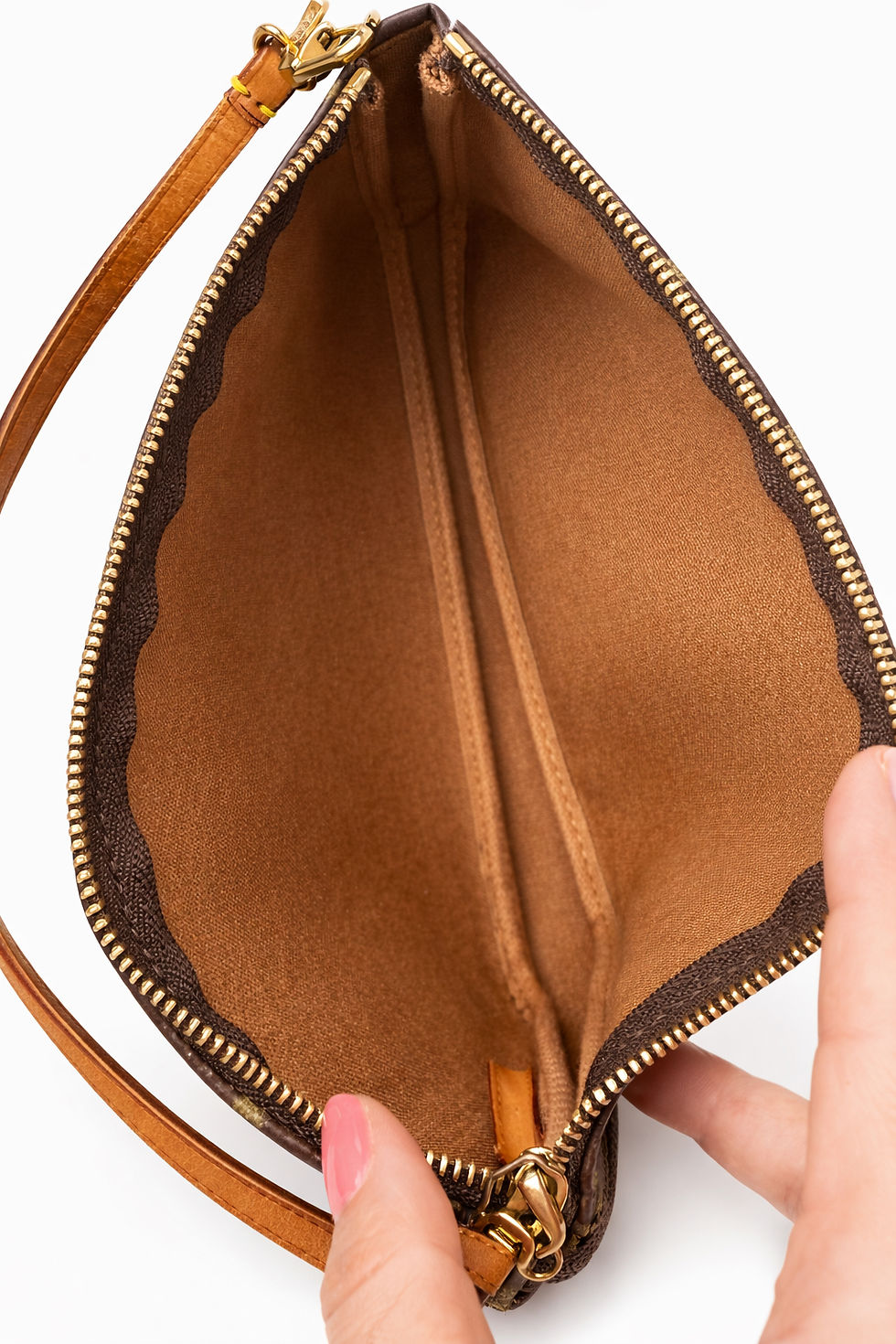 Thumbnail: Louis Vuitton Accessory Pochette Brown Monogram pouch bag, AR0021