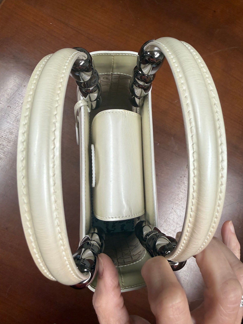 Thumbnail: Christian Dior Maris Pearl Patent Leather handbag 