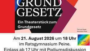 Wir sind das Grundgesetz am 21.08. ab 17 Uhr im Ratsgymnasium