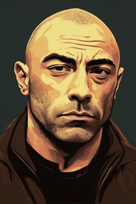 How to Leverage AI - Midjourney Art AI - Joe Rogan Portrait in the style of Midjourney Art Chosen Style