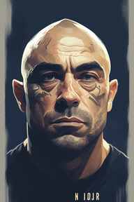 How to Leverage AI - Midjourney Art AI - Joe Rogan Portrait in the style of AI Chosen Style