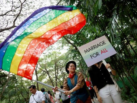 Thailand's cabinet approves a bill that grants same-sex marriage parties.