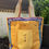 Miniature : SAC CABAS TETE DE MORT JAUNE