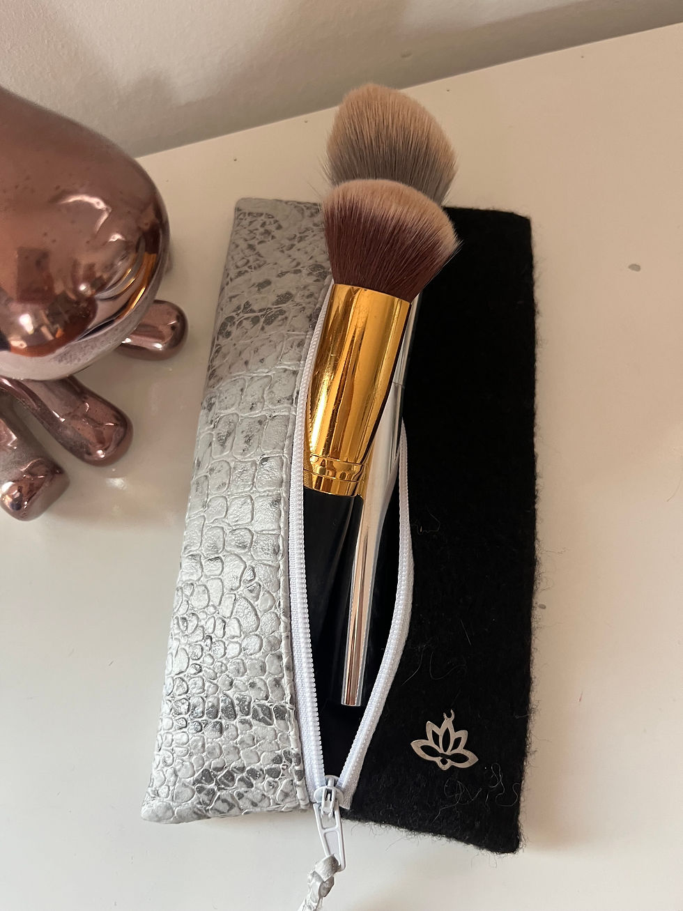 TROUSSE MAQUILLAGE "LUNE ET OMBRE" - FAIT MAIN - LEELOA