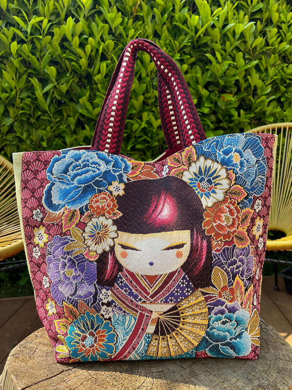 SAC CABAS JAPONAISE ROSE