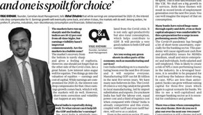 Interview with Business Standard on current market scenario