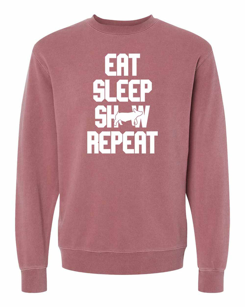 Thumbnail: OH Pigs - Comfort Pigment-Dyed Crew - Adult - PRM3500 - Eat