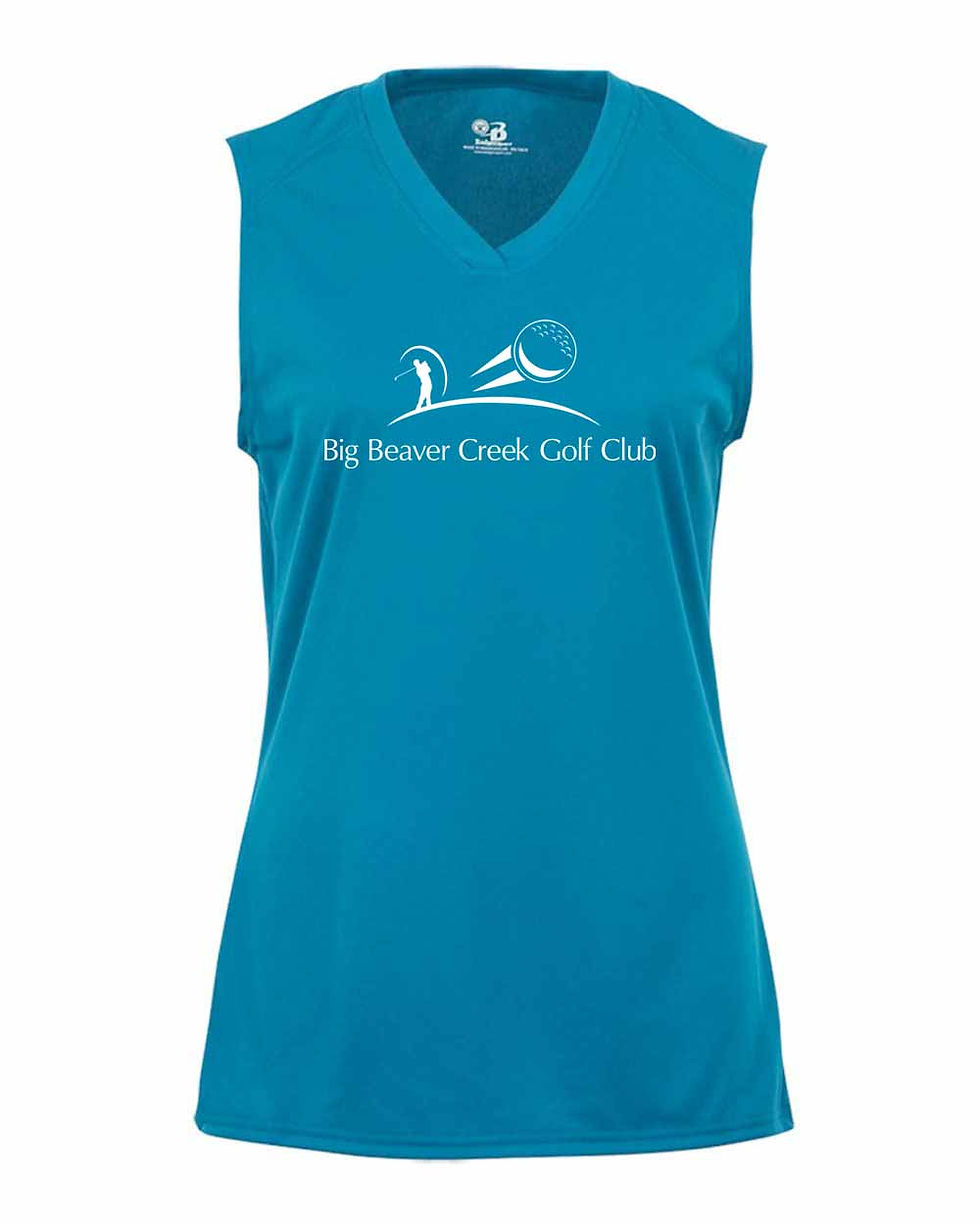 Thumbnail: Big Beaver Gold Club - Sleeveless V-Neck Tee - Women's - 4163