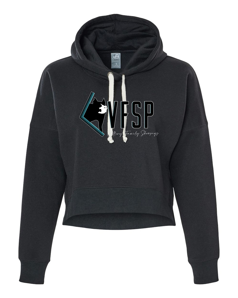 Thumbnail: Vallery Show Pigs - Women's Crop Hoodie - 8853