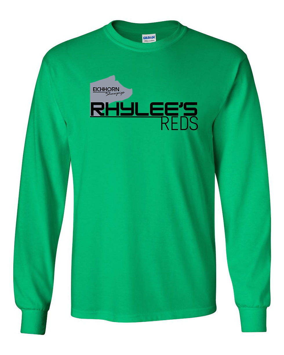 Thumbnail: Rhylee's Reds - Cotton Long Sleeve - Gildan - Adult/Youth/Todder