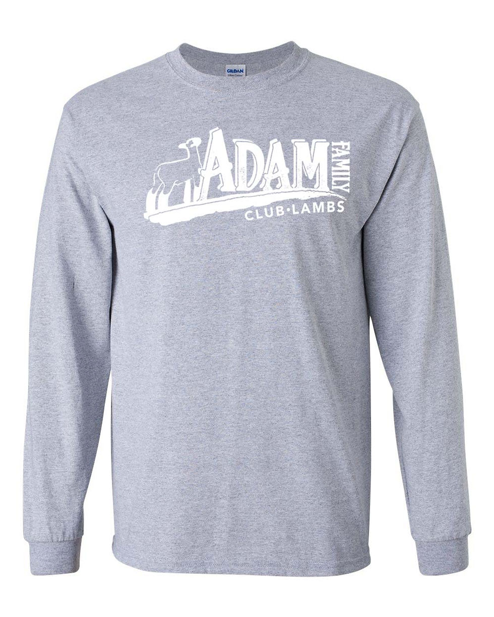 Thumbnail: Adam Family - Long Sleeve Tee - Adult/Youth/Toddler/Unisex - Gildan - White