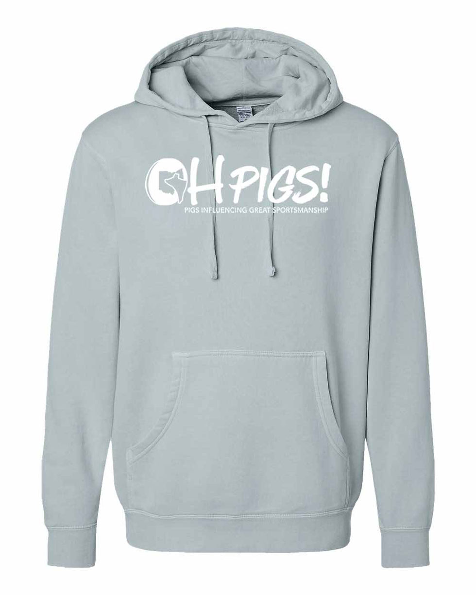 Thumbnail: OH Pigs - Comfort - Youth/Adult/Unisex - Solid Hoodie - PRM4500 - Logo