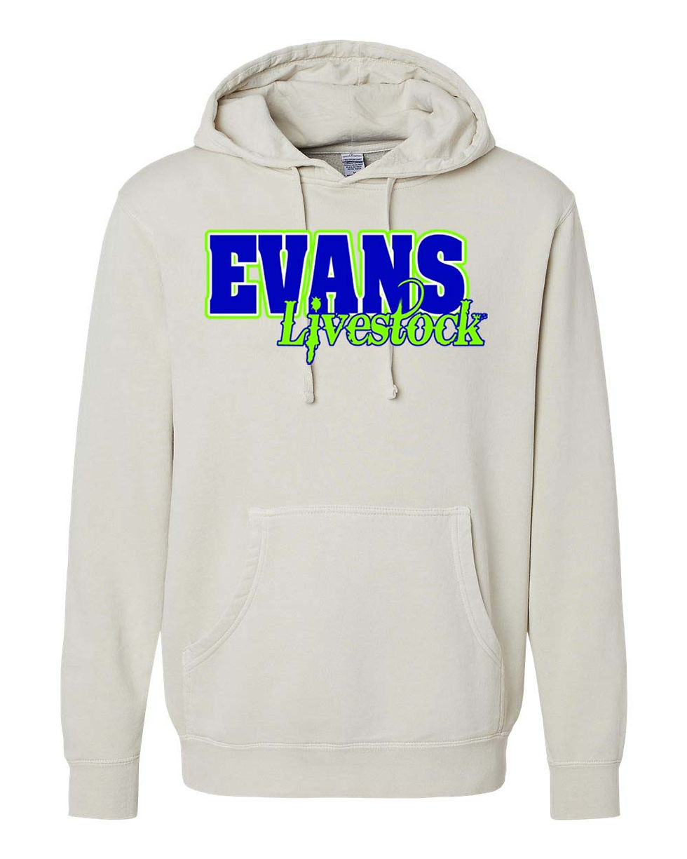 Thumbnail: Evans Livestock - Comfort - Adult/Unisex - Solid Hoodie - PRM4500 - Blue Print