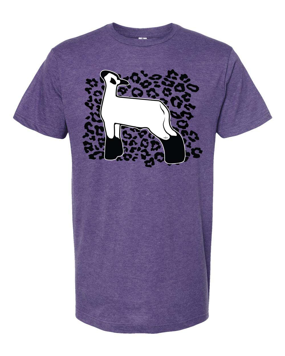 Black and White Leopard Lamb - Adult/Youth - T-Shirt/Long Sleeve/Crew/Hoodie