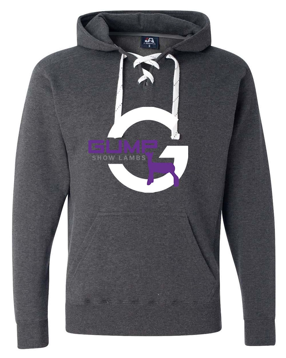 Thumbnail: Gump Show Lambs - Adult/Unisex - Lace Up Hoodie - JA8830