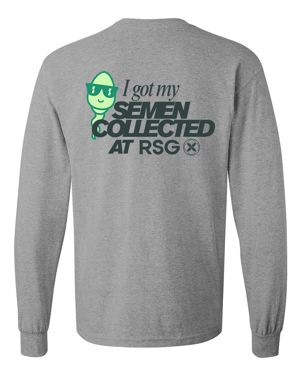 Thumbnail: RSG - "Semen Collected"- Cotton Long Sleeve - Gildan - Adult/Youth/Todder