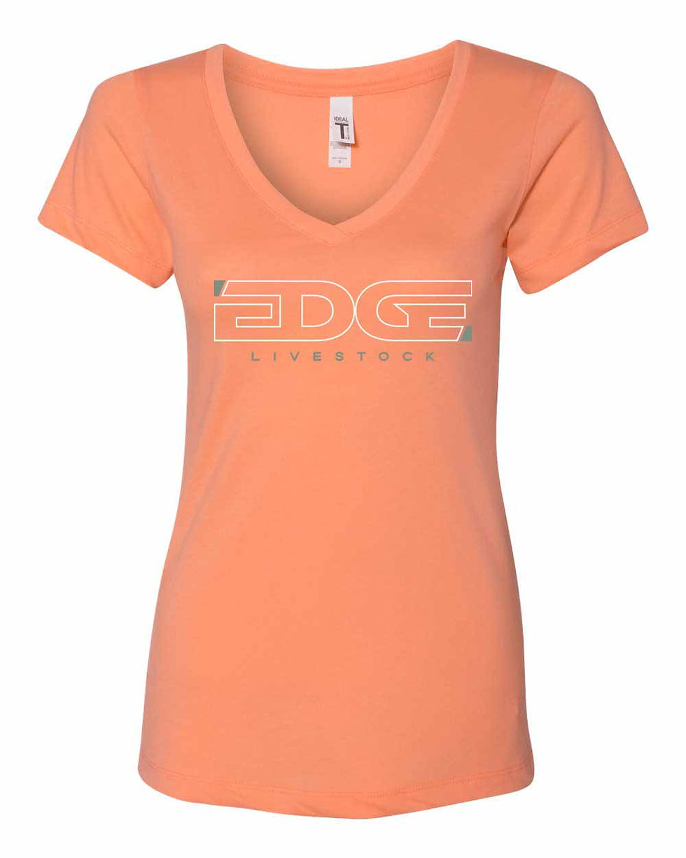 Thumbnail: Edge Livestock - V-Neck Tee - Women's - 1540