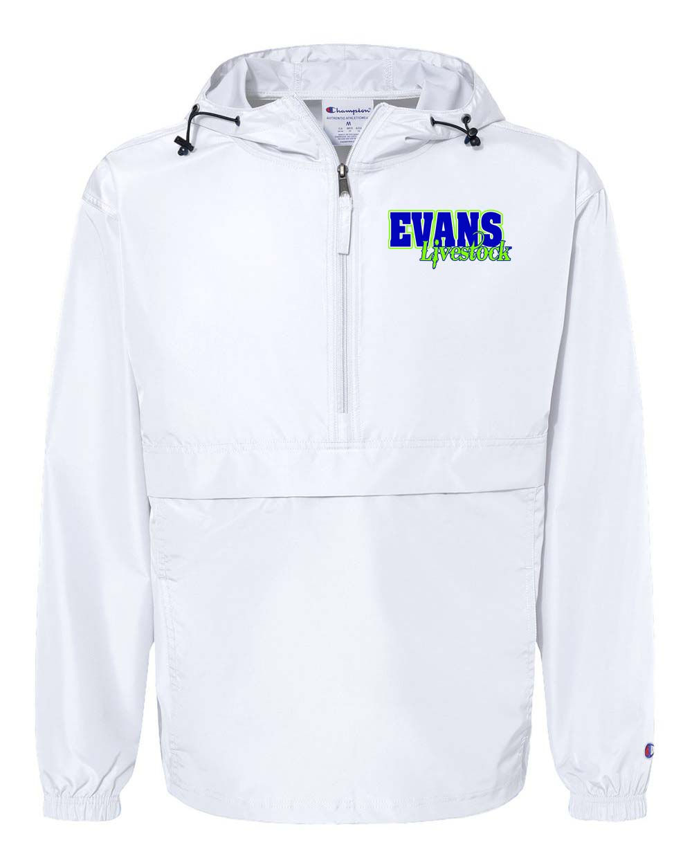 Evans Livestock - Adult - Champion Windbreaker - CO200 - Blue Print