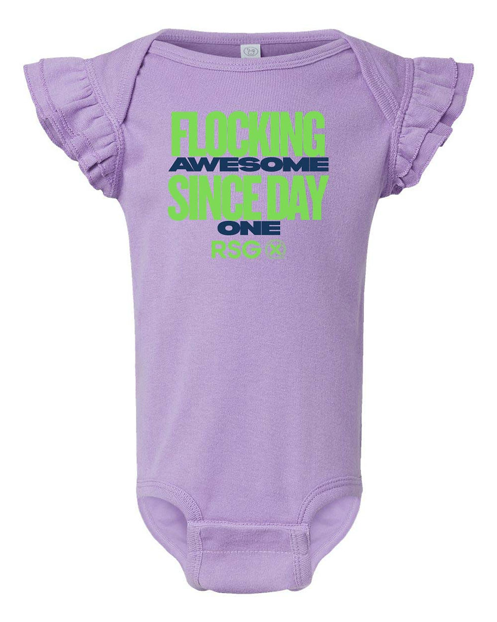 Thumbnail: RSG - Flocking - Flutter Sleeve - Onesie - Infant - 4439