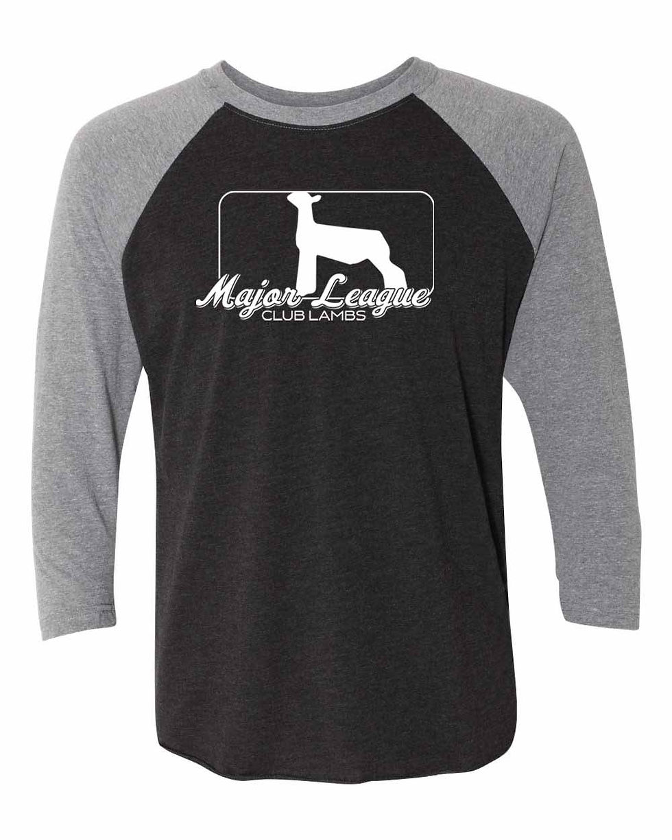 Thumbnail: Major League - Raglan - Adult/Unisex - 6051 - White