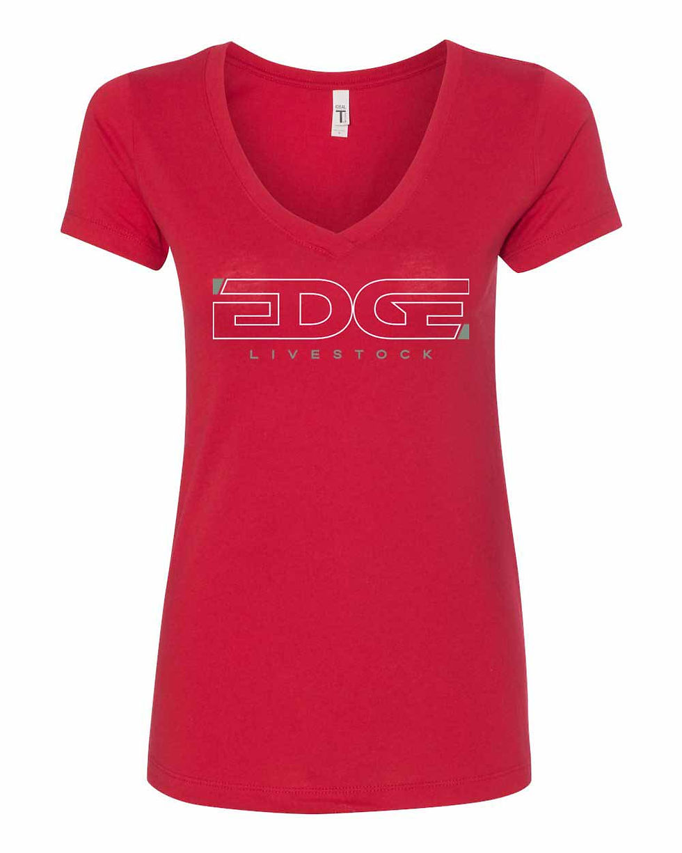 Thumbnail: Edge Livestock - V-Neck Tee - Women's - 1540