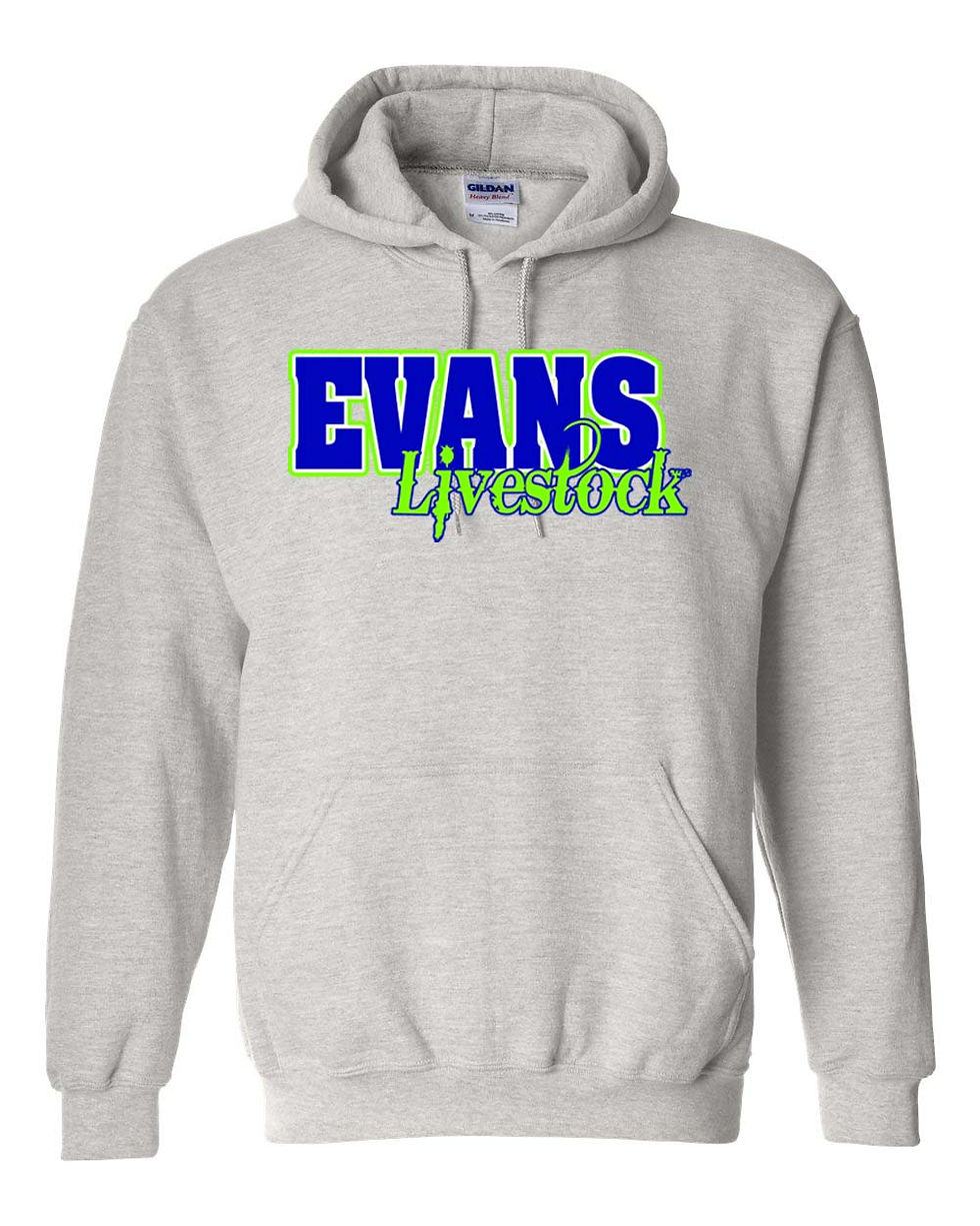 Thumbnail: Evans Livestock - Toddler/Youth/Adult/Unisex - Solid Hoodie - Blue Print