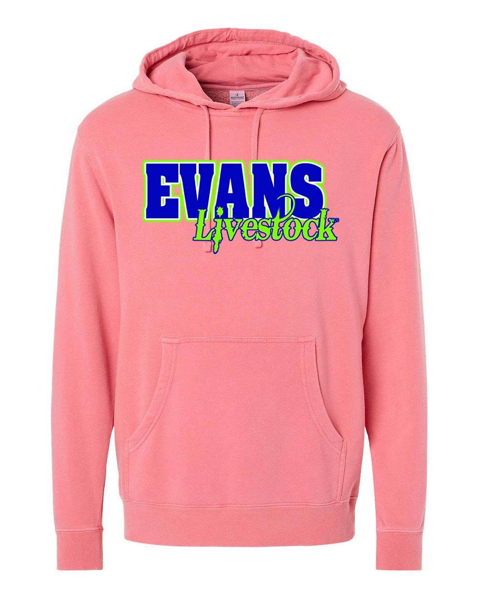Thumbnail: Evans Livestock - Comfort - Adult/Unisex - Solid Hoodie - PRM4500 - Blue Print
