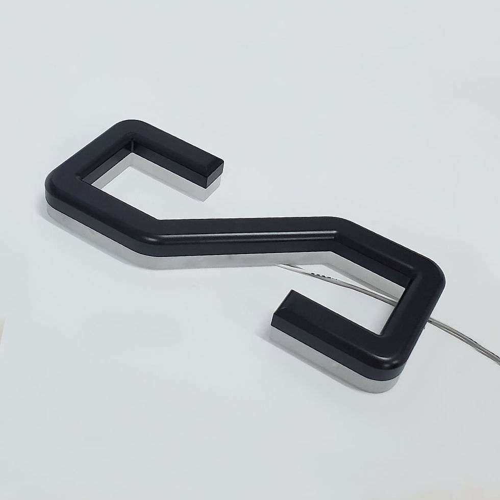 Thumbnail: special design wooden back light letter with round corner