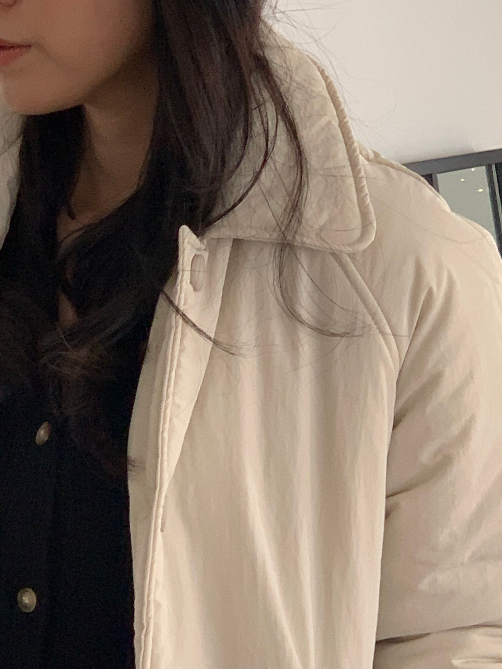 섬네일: Trench Belted Long Down-Alternative Coat