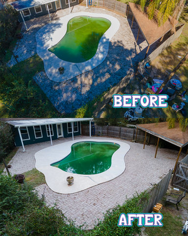 Pool Deck Pressure Wash