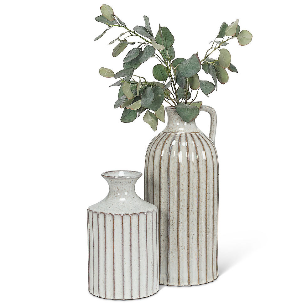 Thumbnail: TALL RIBBED JUG VASE