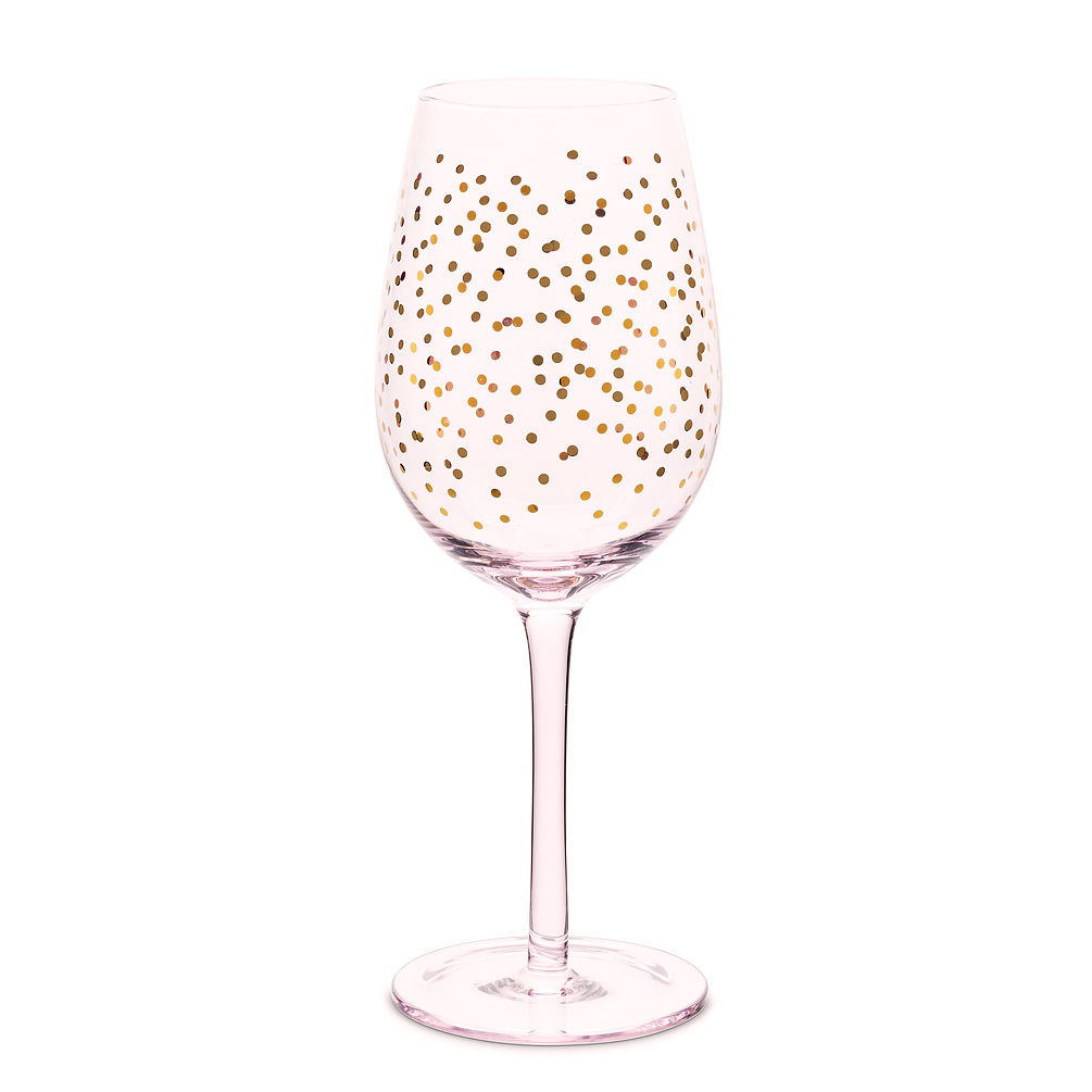 CONFETTI WINE GLASS