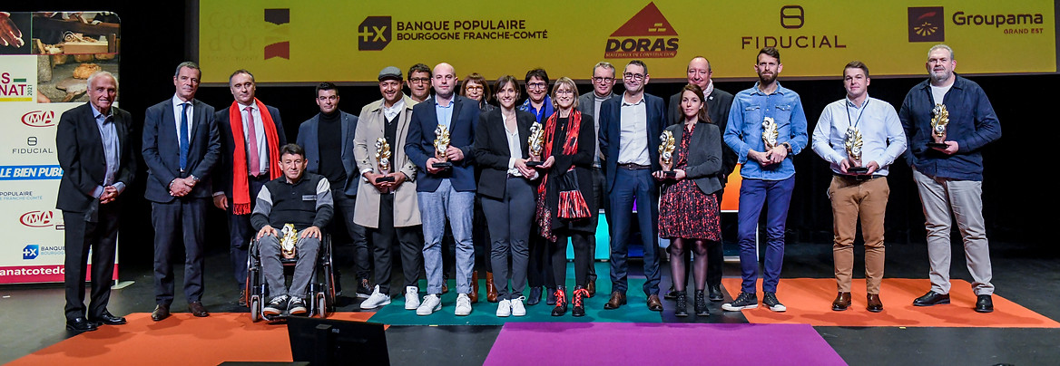 Lauréats et partenaires des Trophées de l'artisanat de Côte-d'Or 2021