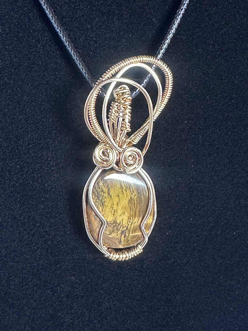 Thumbnail: Small Tigers Eye Pendant