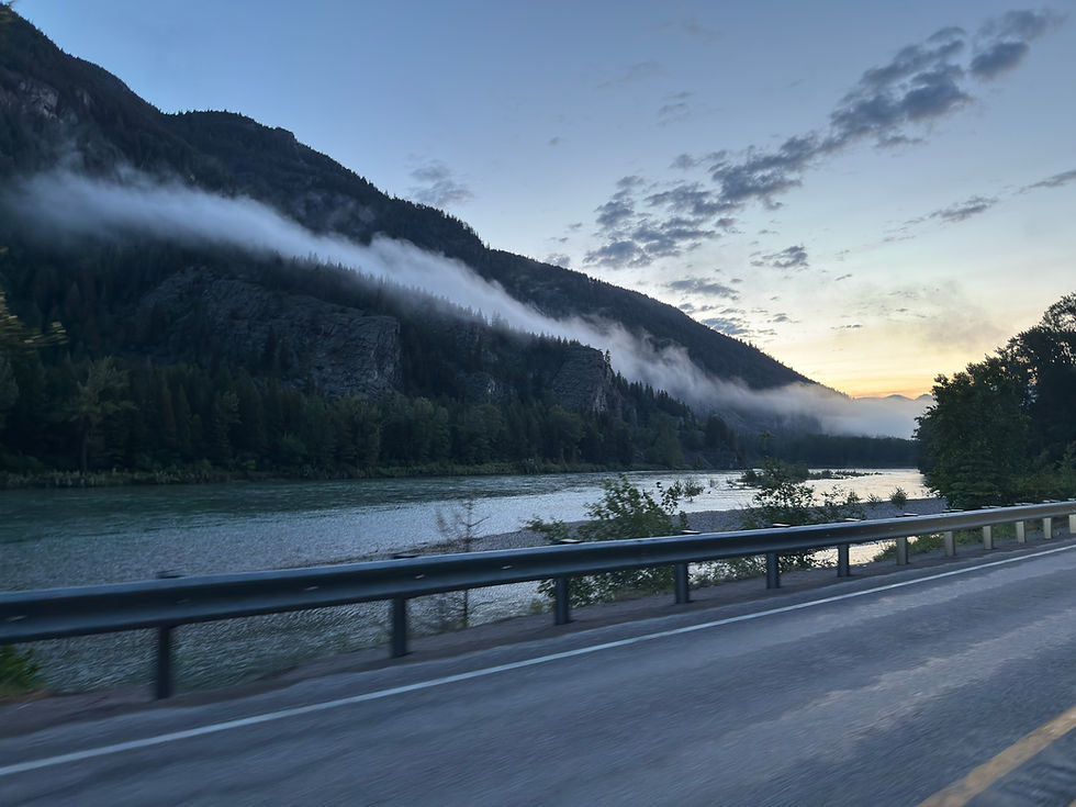 This cloud was moving up the mountain made for quite the scene