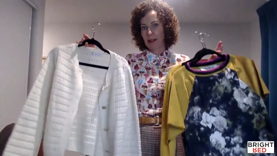 Cream Cardigan and Yellow T-Shirt Layer Two
